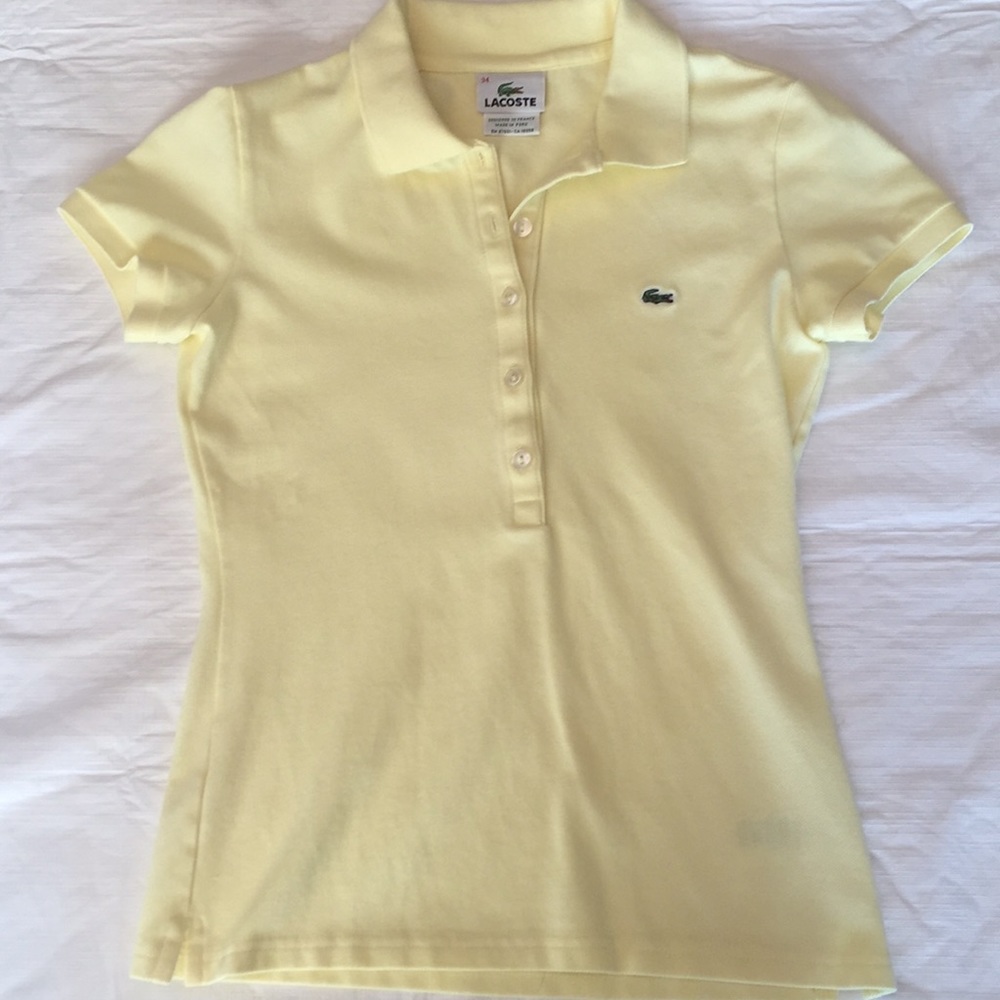 Lacoste yellow polo